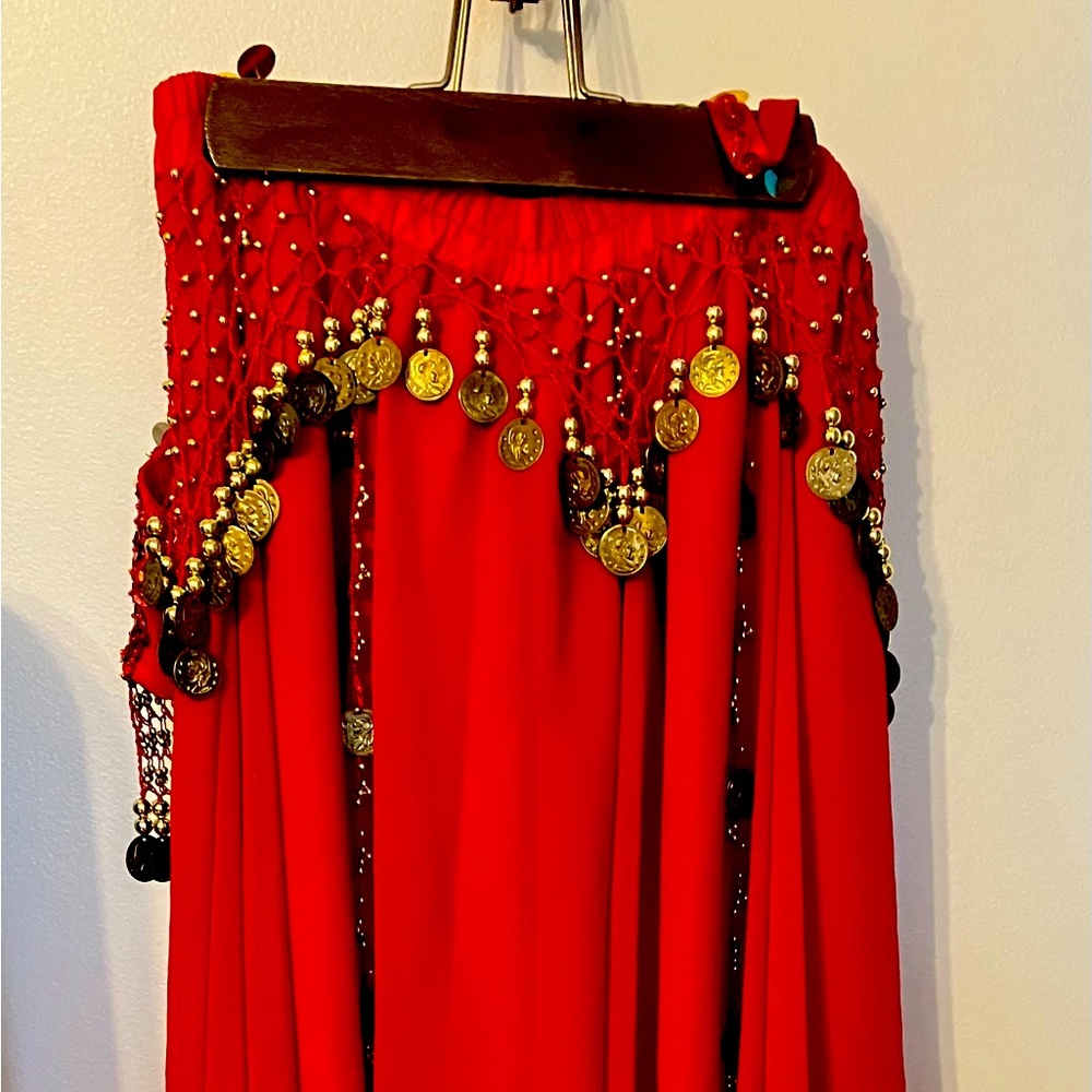 Belly dancing set,  in great shape red - Picture 3 of 6
